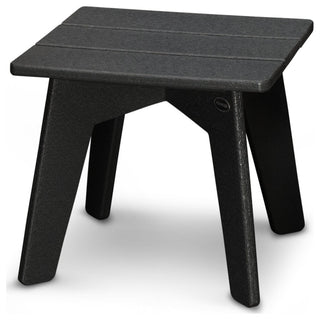 POLYWOOD Riviera Modern Side Table, Black