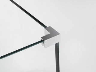 Bromley 43.25"-44.25"x36.375"x72" Frameless Corner Hinged Shower Enclosure