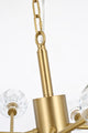15 Light Pendant, Gold