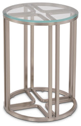 Lanterna Chairside Table - Silver Mist