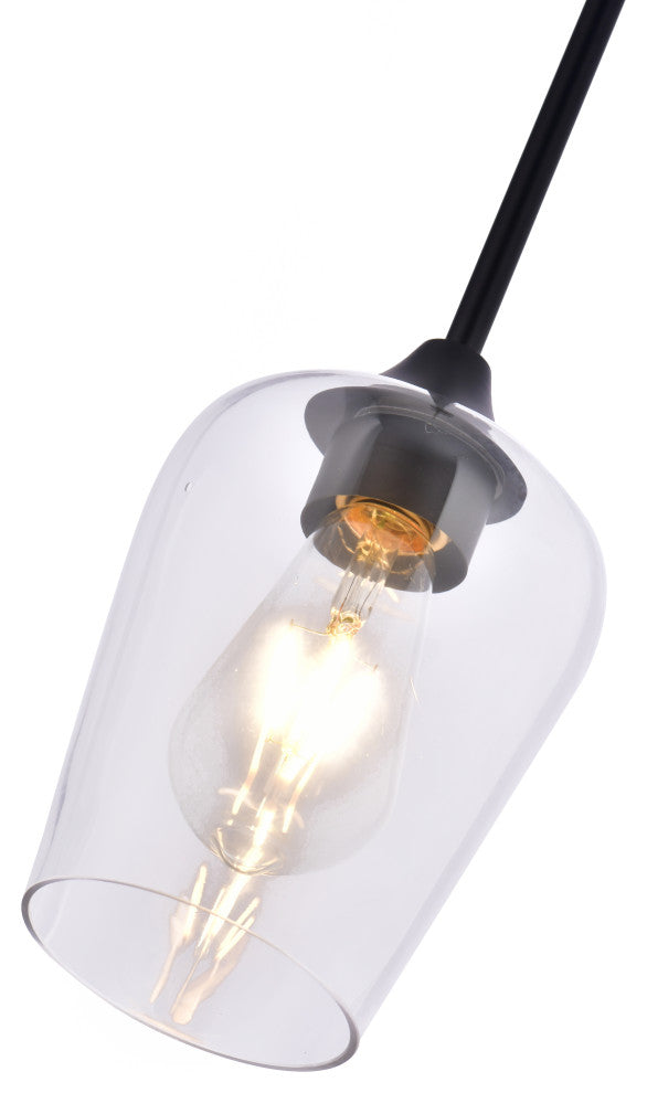 Lazzur Montauban 1 Light 5" Matte Black Pendant