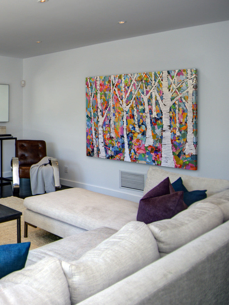 "Autumn Equinox" Painting Print on Wrapped Canvas, 24"x16"