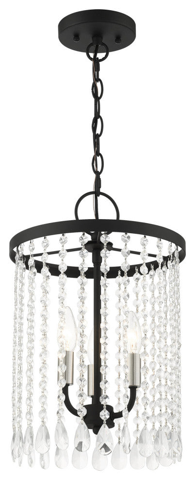 Black Transitional, Dazzling, Modern Classic, Pendant Chandelier