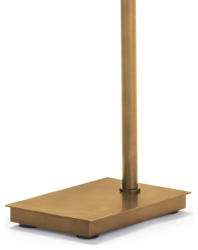 Virtue Floor Lamp, Natural Brass