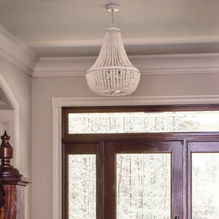 Crystorama Lighting Group 608 Rylee 6 Light 19"W Crystal Empire - Matte White