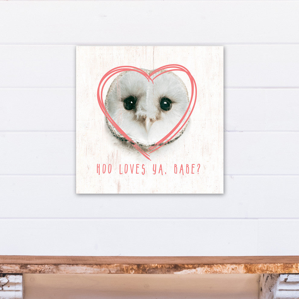 Owl Love 20x20 Canvas Wall Art