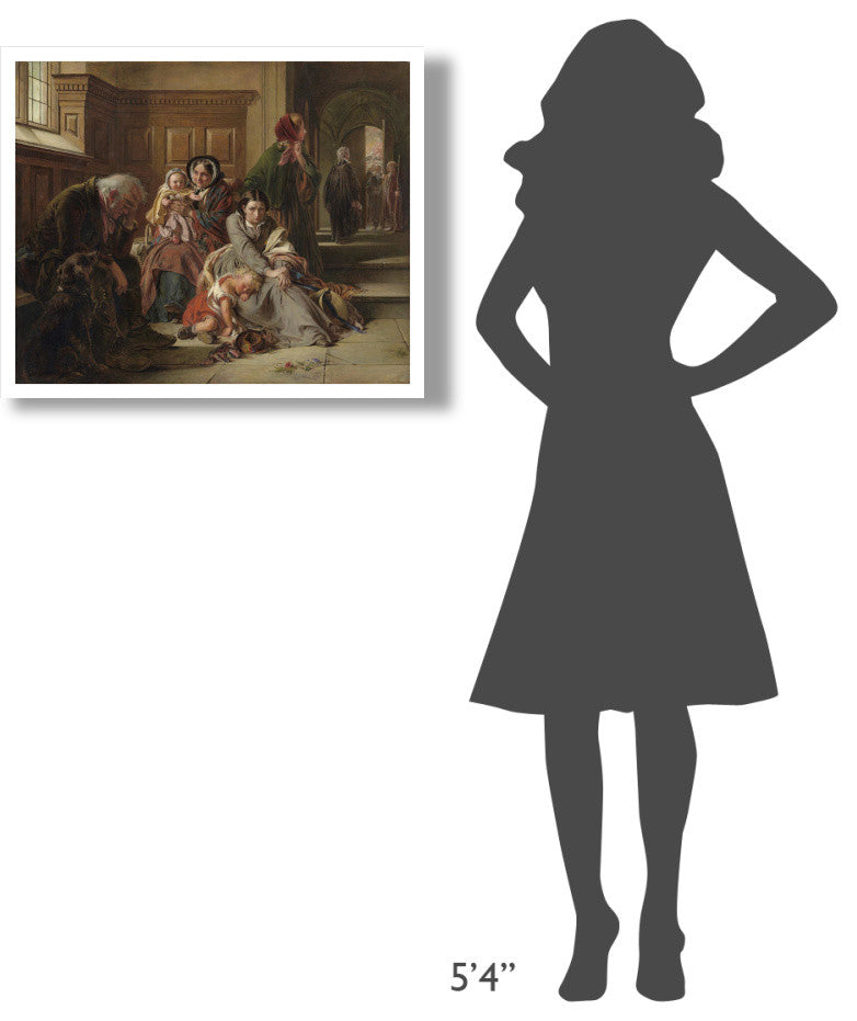 "Waiting for the Verdict" Digital Paper Print by Abraham Solomon, 30"x24"
