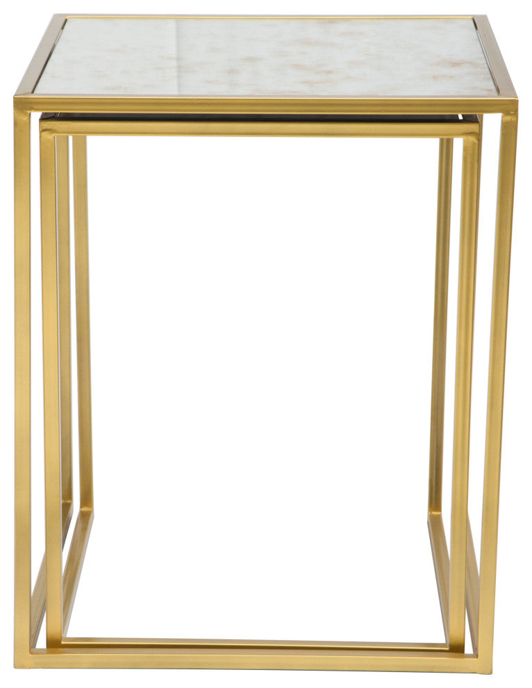 Calais Nesting Tables Brass