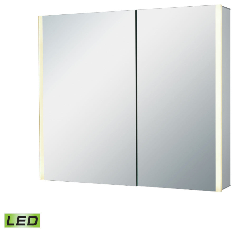 ELK LIGHTING Lmc3K-3227-El2 32X27-Inch Led Mirrored Medicine Cabinet
