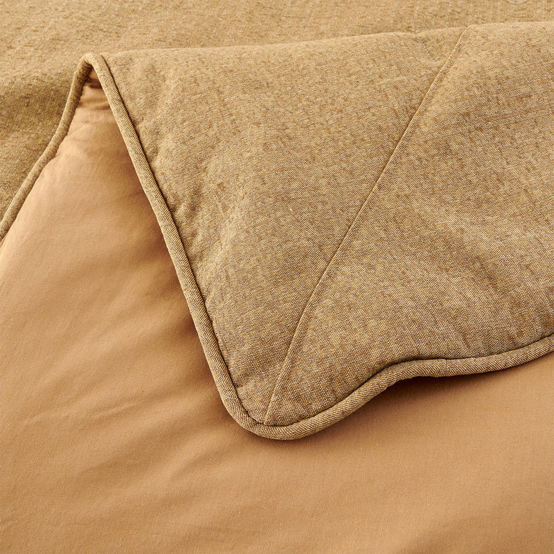 Ashbury Tan Bedding Set, Luxury Cabin Bedding, Queen