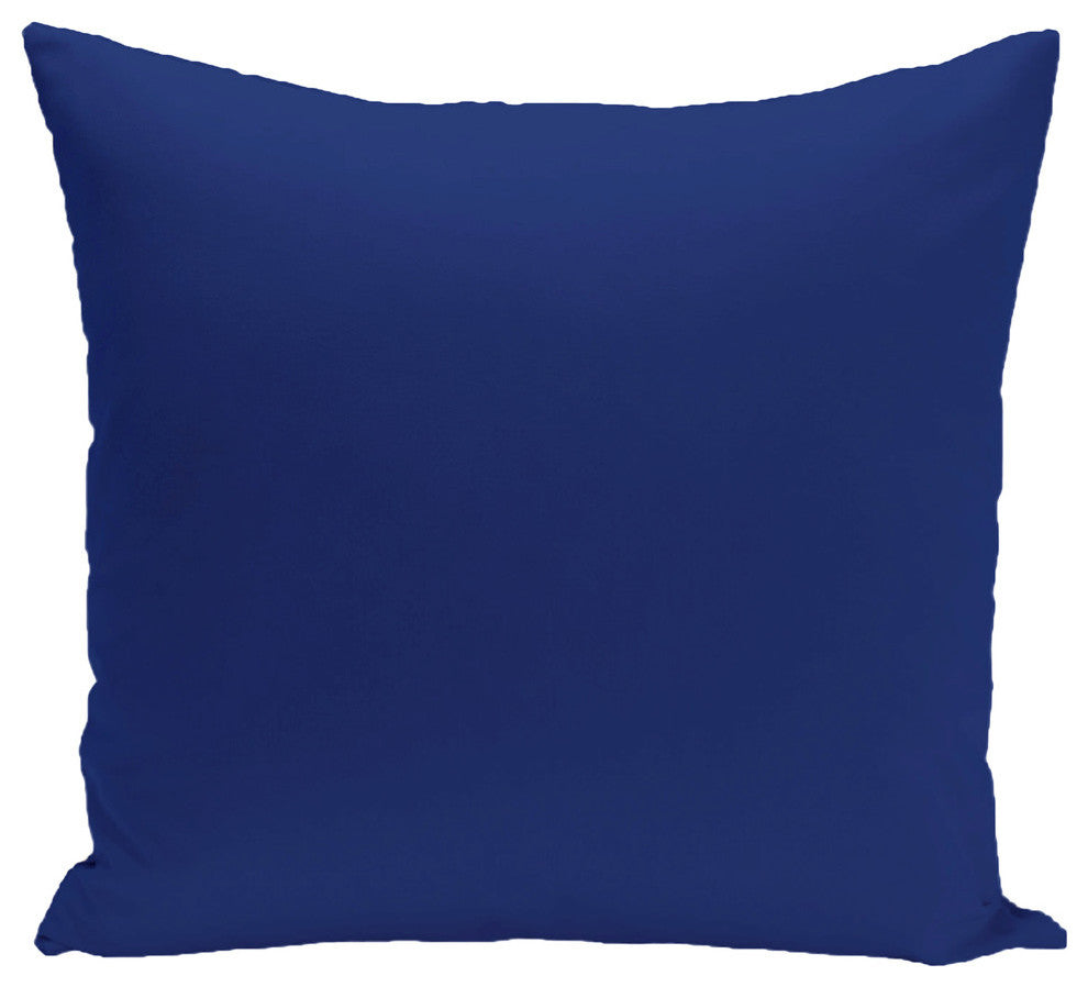 Solid Outdoor Pillow, Blue Suede, 18"x18"
