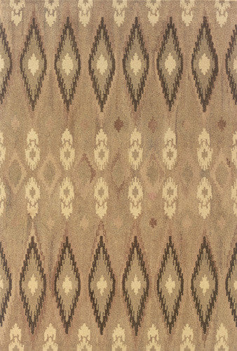 Oriental Weavers Anastasia Collection Beige/Ivory Abstract Indoor Area Rug 5'X8'