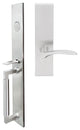 Crest Lever, Mortise Dummy Handleset, Right Hand, Satin Stainless Steel