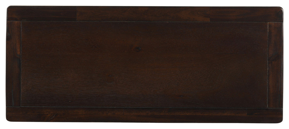 28" Wood 2 Drawers Storage Cabinet with 4 Rattan Basket, Espresso, 28" Tall