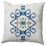 Southwest Medallion Decorative Throw Pillow, Dark Cobalt Blue, 18"x18"