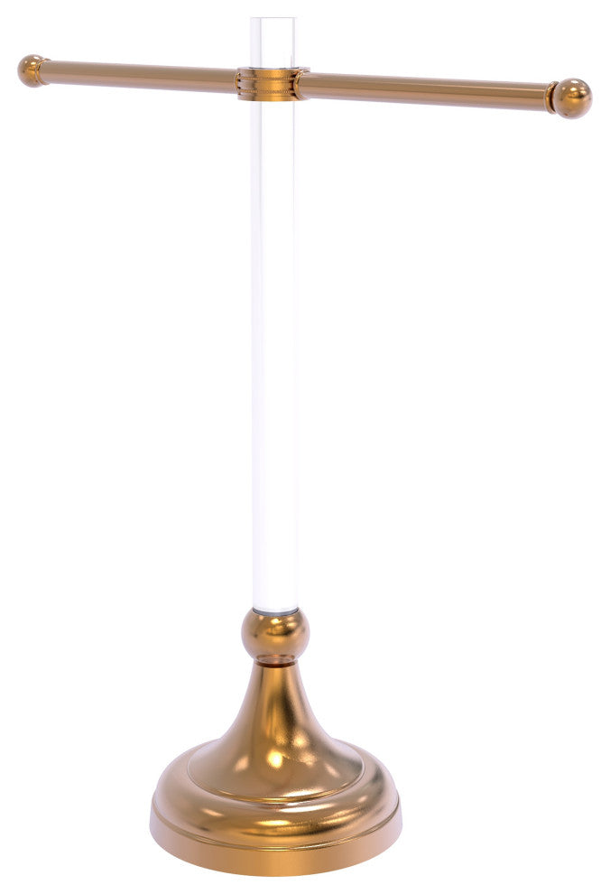 Pacific Grove Free Standing Towel Stand with Dotted Accents, Brushed Bronze