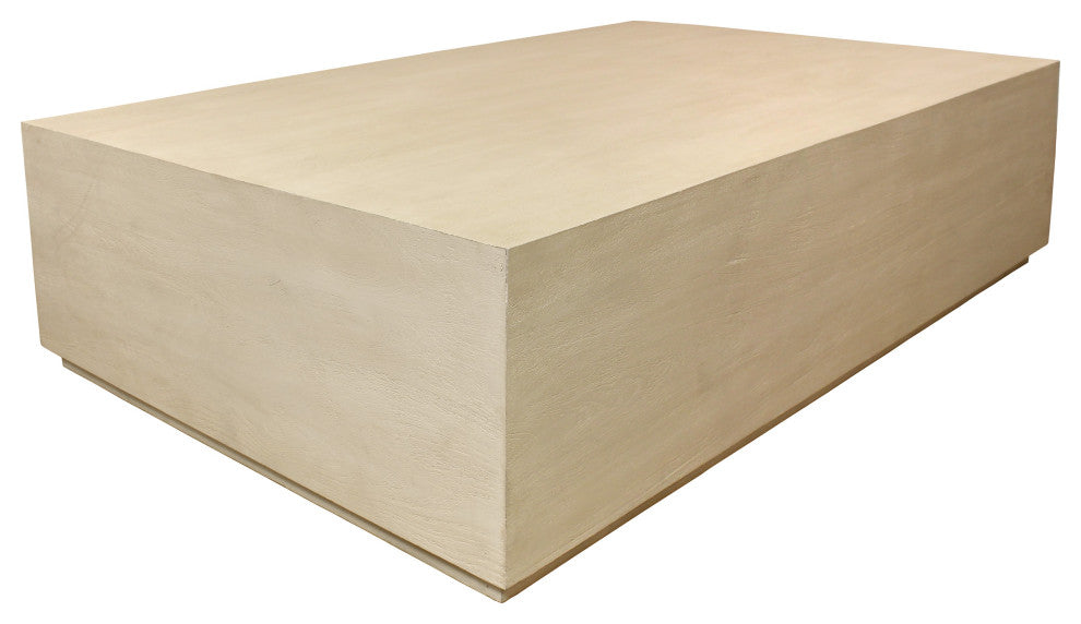 Flagstaff 72" Solid Wood Cocktail Table, Stone Natural