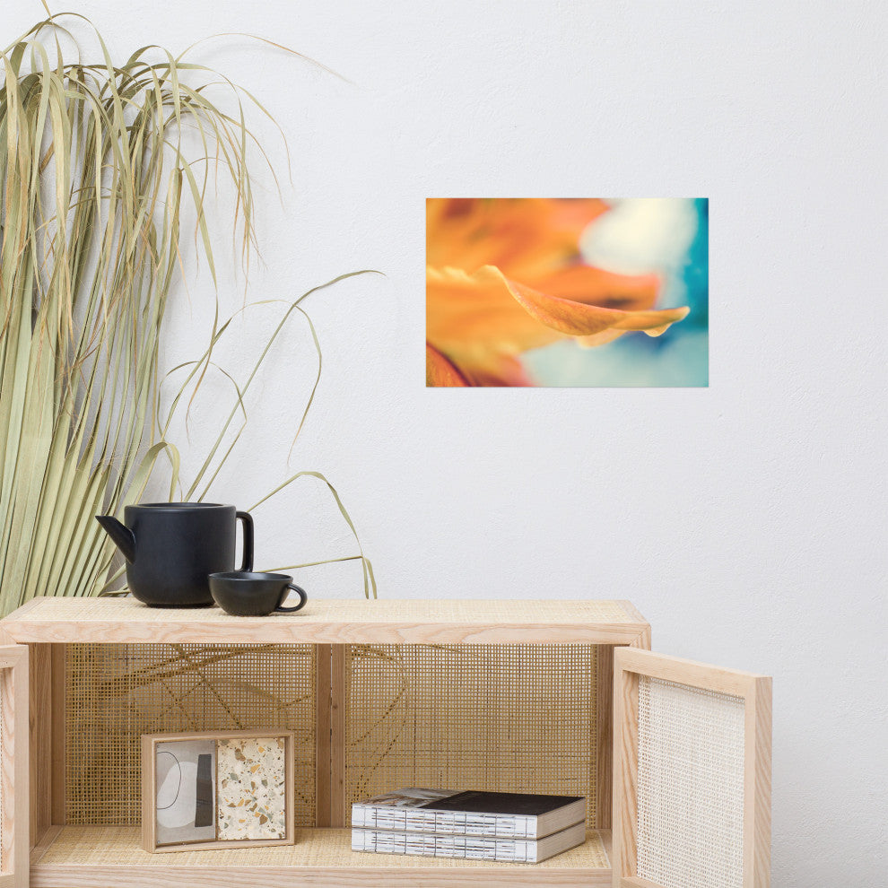 Serene Petals of Life Floral Nature Photography Unframed Wall Art Print, 12" X 18"