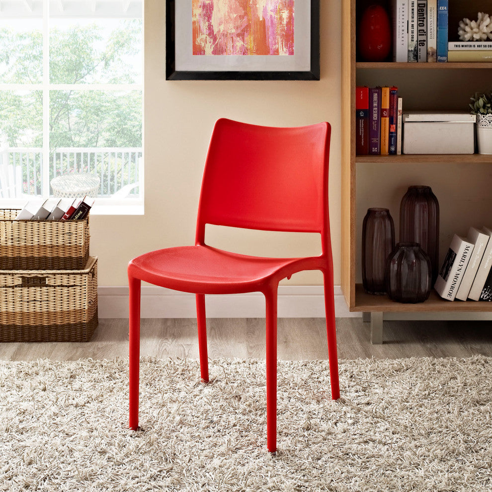 Hipster Dining Side Chair, Red