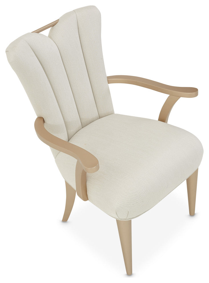 La Rachelle Dining Arm Chair, Set of 2 - Medium Champagne