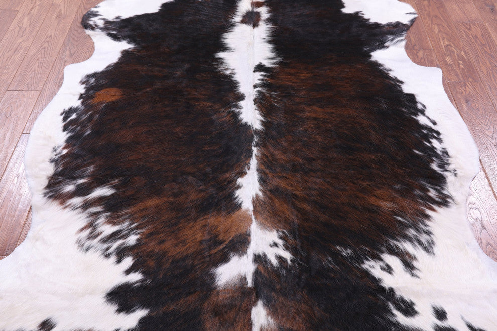 Tricolor Natural Cowhide Rug 6' 8" X 5' 5" C2226