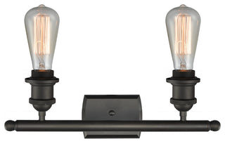 2-Light Dimmable LED Bare Bulb 4.5" Bath Fixture, Oil Rubbed Bronze