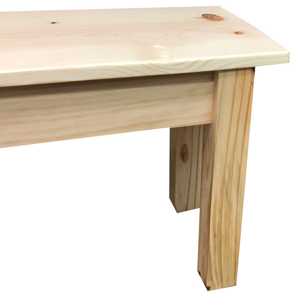 Pine Wood Bench, 66"