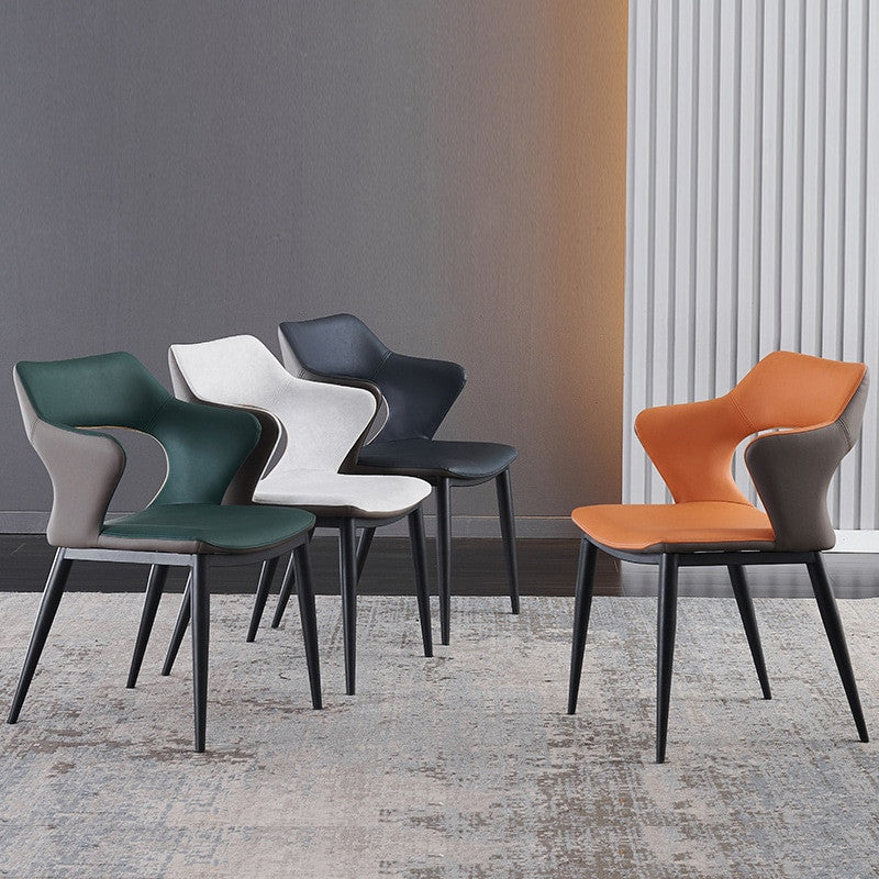 Modern Minimalist Red Backrest Desk Chair, Green
