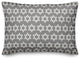 Gray Star of David Pattern 14"x20" Throw Pillow Cover