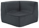 Modern Contemporary Living Room Upholstered Corner Sofa Charcoal