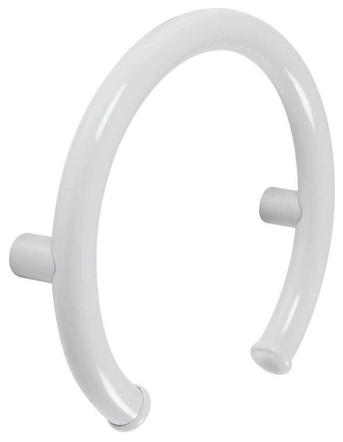 White Round Coated Safety Grip Grab Bar - 1 1/4" Diameter