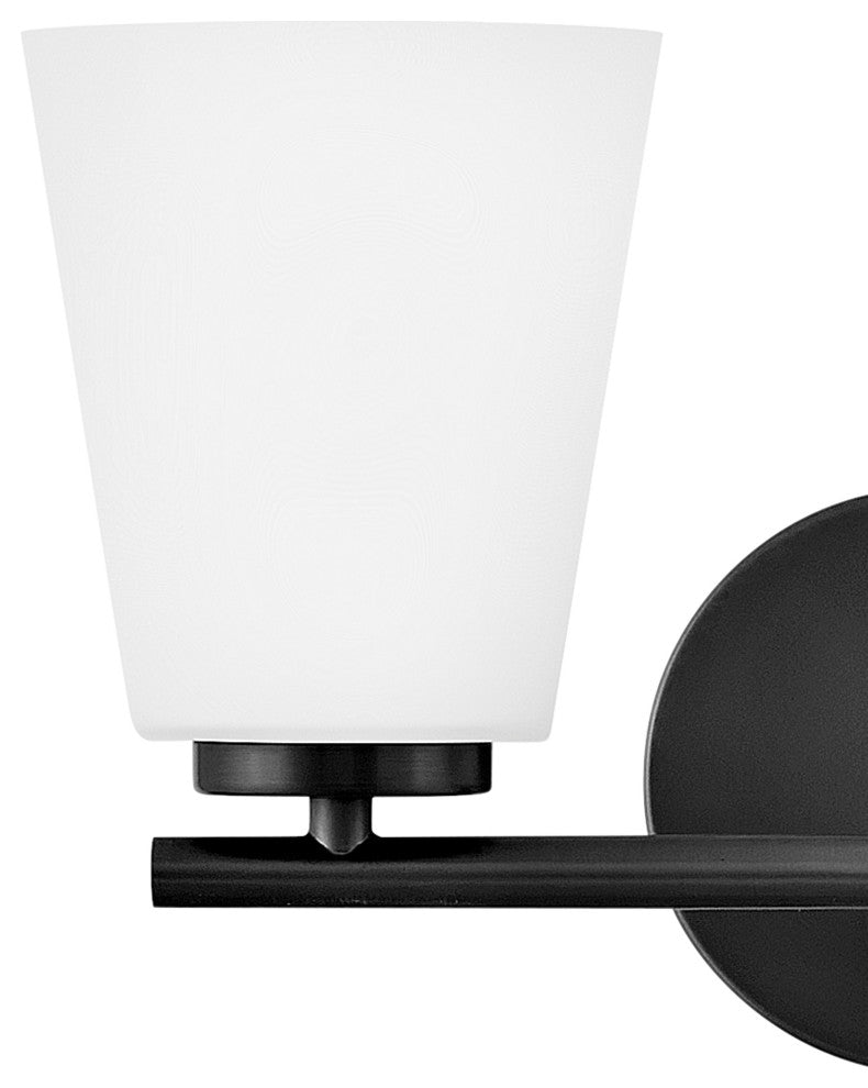 Lark Bri Small Two Light Vanity, Black