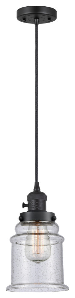 INNOVATIONS 201CSW-BK-G184-LED 1-Light Mini Pendant Matte Black
