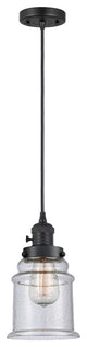 INNOVATIONS 201CSW-BK-G184-LED 1-Light Mini Pendant Matte Black