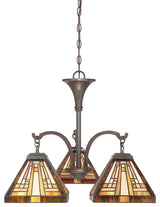 Quoizel TFST5103VB Three Light Chandelier Stephen Vintage Bronze