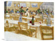 "A Restaurant Interior" Stretched Canvas Giclee by Vincent Van Gogh, 16"x13"