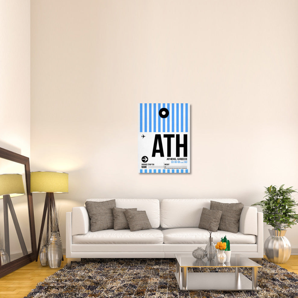 "ATH Athens Luggage Tag 1" Fine Art Print