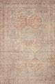 Chris Loves Julia x Loloi Jules Tangerine/Mist 18" x 18" Sample Area Rug