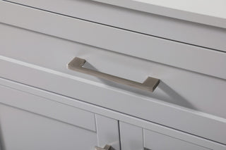 30" Wide Bathroom Storage Freestanding Cabinet, Grey