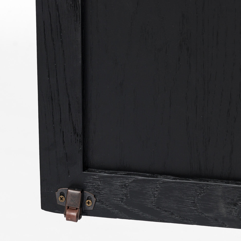 Tolle Panel Door Cabinet-Drifted Mat Blk