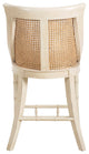 Spoonback 41" Tall Counter Stool, Cream