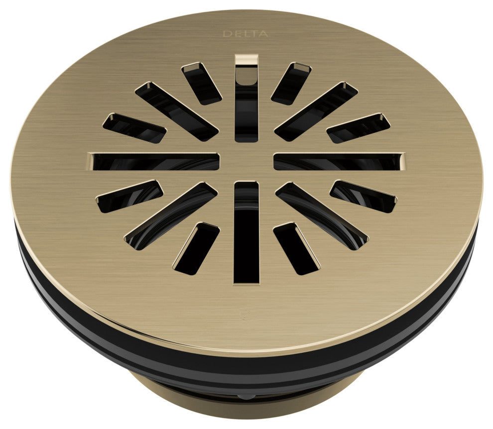 Delta DT051411 4" Prefab Round Shower Drain - Champagne Bronze