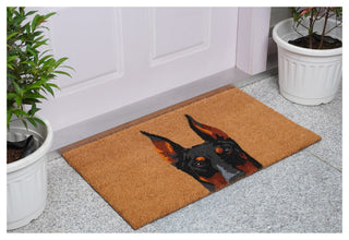 Calloway Mills Black Doberman Doormat, 24"x36"