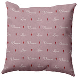Love Dream Decorative Throw Pillow, Romantic Purple, 20"x20"