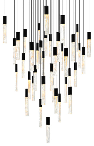 Greta Integrated LED Black Chandelier
