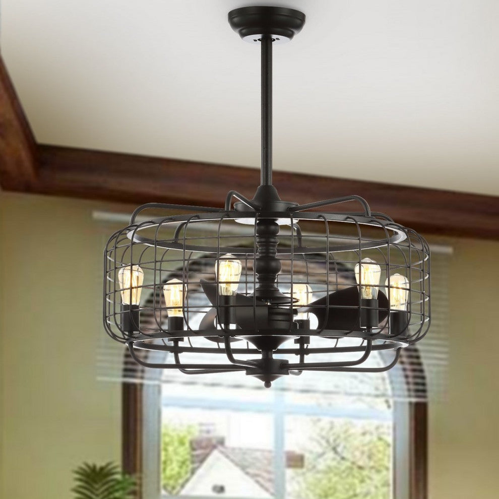 Safavieh Larsin Ceiling Light Fan Black