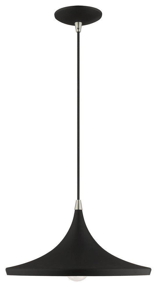 Livex Lighting Black 1-Light Mini Pendant