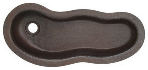 28" Copper Wave Trough Sink