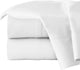 Pointehaven 410TC Long Staple Cotton Sheet Set, White, Queen