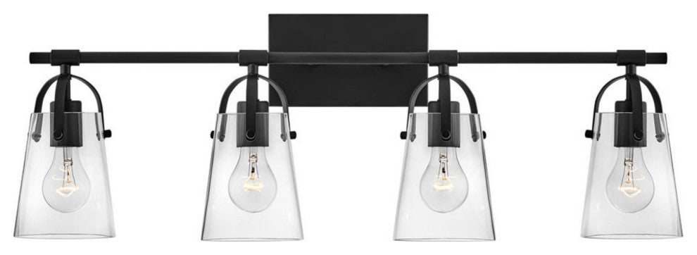 Hinkley Lighting 5134 Foster 4 Light 32"W Bathroom Vanity Light - Black